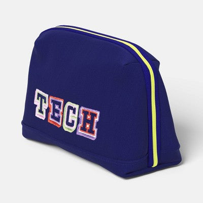 Tech Pouch - heyday Future Dusk Word Embroidery: Electronics Accessory Case