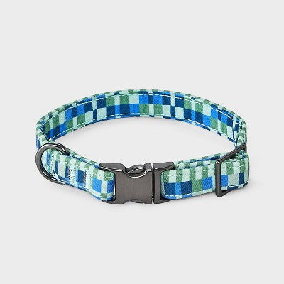 Fashion Geo Check Dog Collar - Boots & Barkley S