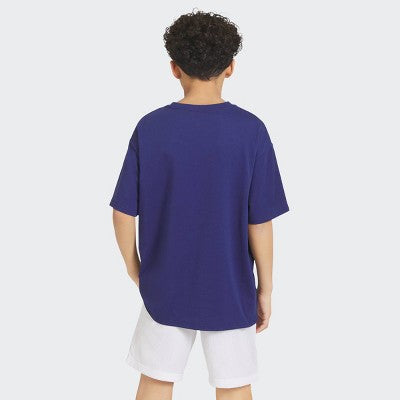 Champion Boys' Oversized Mesh Panel T-Shirt - Dark Blue M
