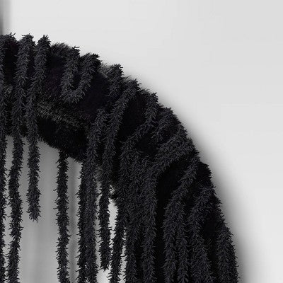 16" Basic Artificial Wreath Black - Hyde and EEK! Boutique