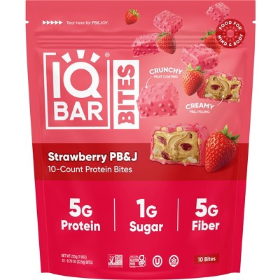 IQBAR Strawberry Protein Bites - 5g Protein - 8oz