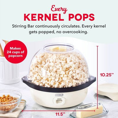Dash 6qt Stirring Popcorn Maker Cream