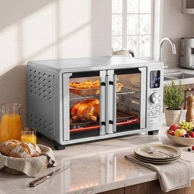 Costway 26.4 Quart French Door Convection Toaster Oven with 11 Presets, LED Display (LOCAL PICKUP ONLY)