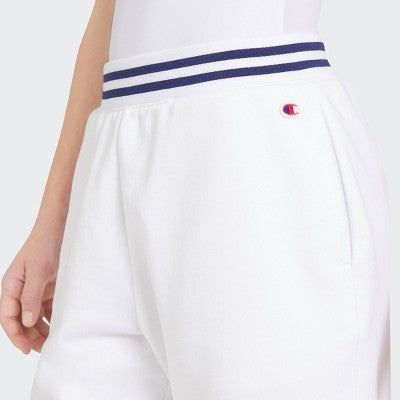 Champion Girls' Loose Fit French Terry Shorts - Bright White M