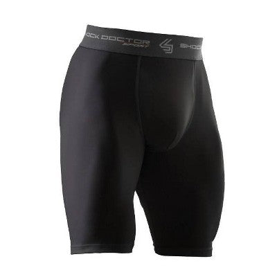Shock Doctor Compression Shorts with Cup Youth - Black