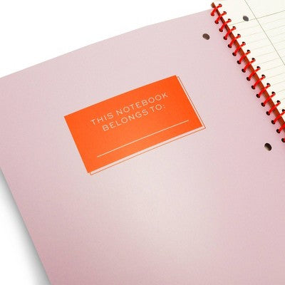 Best Year Ever Spiral Notebook Lavender/Tomato, School Supplies