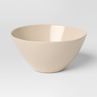 22.58oz Stoneware Aralia Organic Coupe Cereal Bowl Beige - Threshold (LOCAL PICKUP ONLY)