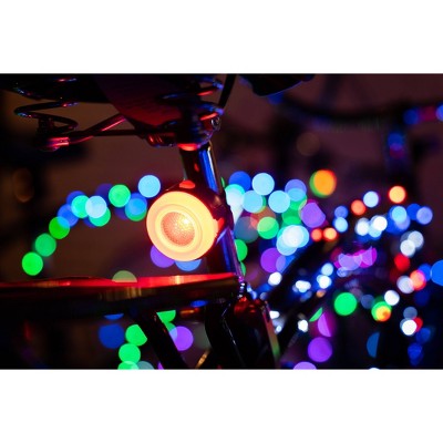 Brightz Ride LED - Flame: Silicone & ABS Bike Light, Handlebar & Seat Post Mount