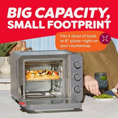 Instant Pot InstantHeat4 Slice Air Fryer Toaster Oven, 7-in-1, No Preheat Required Air Fry, Bake, Toast, Roast, Broil, Warm, and Make Pizza