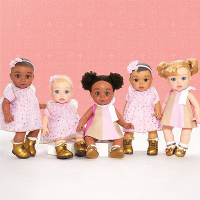 FAO Schwarz Toy Doll Fashion Coat and Pant: Baby Doll Clothing Set for 14-Inch Dolls, Polyester, 3-Piece Outfit