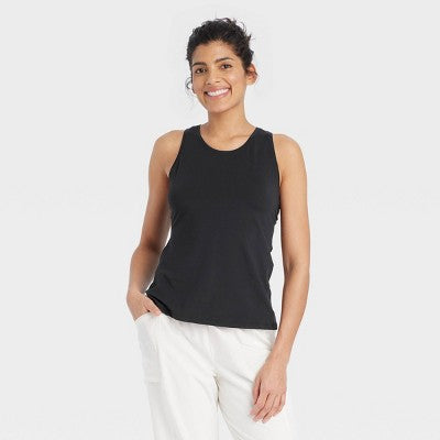 Women's Essential Racerback Tank Top - All In Motion Black XS