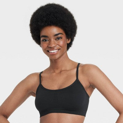 Women's Seamless Bralette - Colsie Black XS