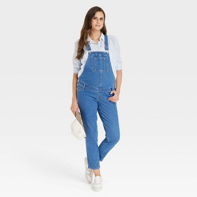 Women's Denim Overalls Maternity Jumpsuit 8