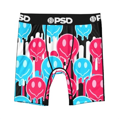 PSD Boys' 2pk Smile Drippin Boxer Briefs Underwear - Blue/Pink S