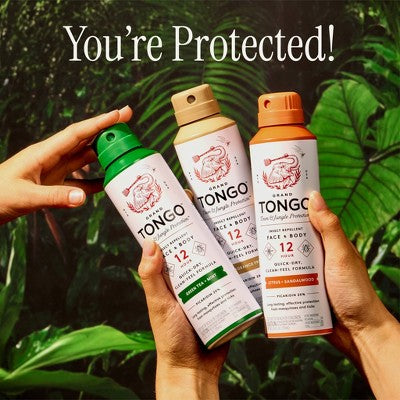 Grand Tongo DEET-Free Picaridin Insect Repellent Family Formula - Green Tea + Mint - 4.5oz