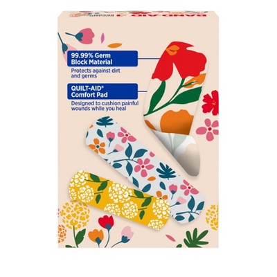 Band-Aid Brand Flexible Fabric Bandages - Wildflower - Assorted Sizes - 30 ct