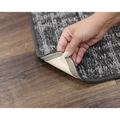Mohawk 4pk Adhesive Non Slip Gripper Corner Tabs Rug Pads Ivory