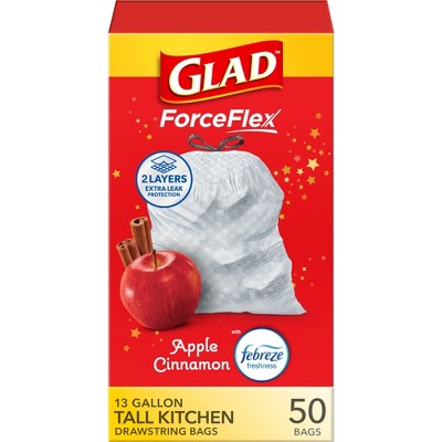 Glad Trash Bags - Apple Cinnamon - 13gal/50ct