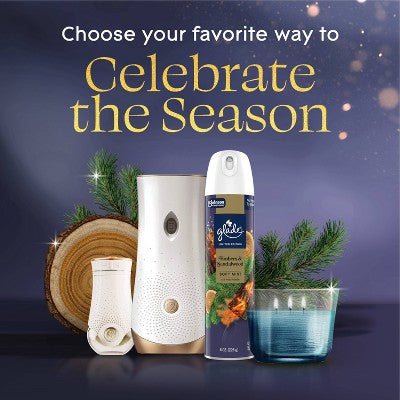 Glade Compressed Gas Air Freshener Aerosol - Embers & Sandalwood - 8oz