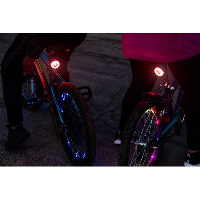 Brightz Ride LED - Flame: Silicone & ABS Bike Light, Handlebar & Seat Post Mount