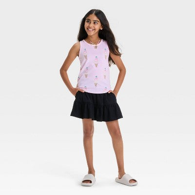 Girls' Ice Cream Tank Top - Cat & Jack Light Pink L