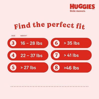 Huggies Little Movers Diapers - Size 5 - 132ct