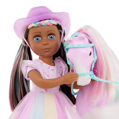 Glitter Girls 14" Doll and Horse with Rainbow Mane Samara & Sunlight