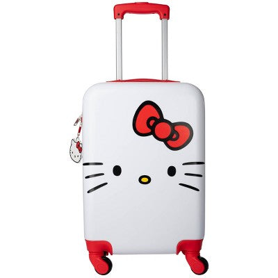 Hello Kitty Hardside Carry On Spinner Suitcase - Red/White
