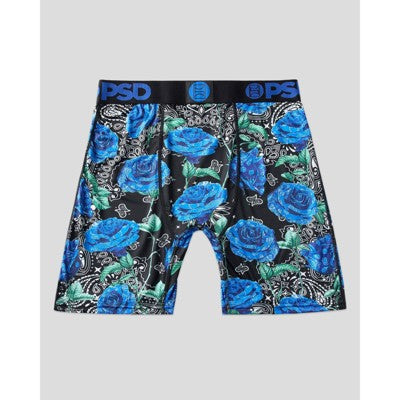PSD Men's Rose Print Briefs - Red/Blue L