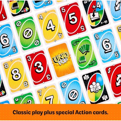 UNO Pop Card Game for Kids, Adult & Family Nights, 2-6 Players Ages 7+