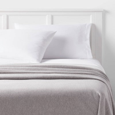Twin/Twin XL Sweatshirt Blanket Dark Gray - Room Essentials