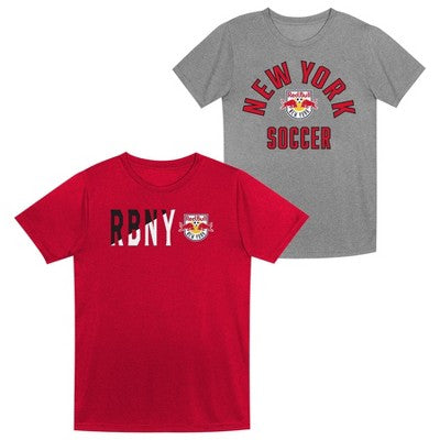 MLS New York Red Bulls Toddler Boys' 2pk Poly T-Shirt - 3T