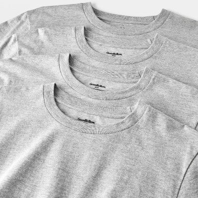 Men's Short Sleeve Crew Neck T-Shirt - Goodfellow & Co Heathered Gray XL
