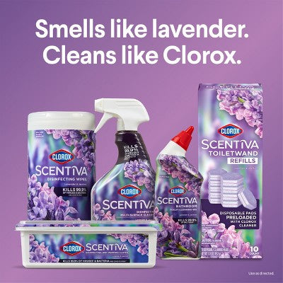 Clorox Scentiva Lavender & Jasmine ToiletWand Pad Cleaner Refills - 10ct