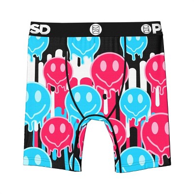 PSD Boys' 2pk Smile Drippin Boxer Briefs Underwear - Blue/Pink S