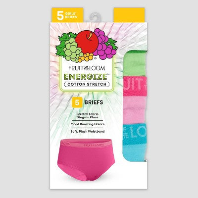 Fruit of the Loom Girls' 5pk Briefs - 6