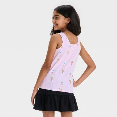 Girls' Ice Cream Tank Top - Cat & Jack Light Pink M