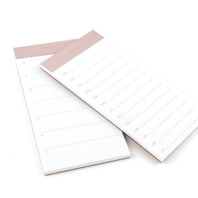 Sugar Paper Essentials 2pk Undated Weekly and Dated Daily Planning Notepad Set