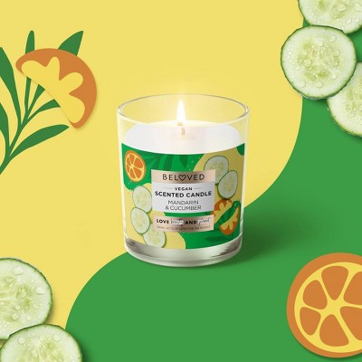 Beloved Mandarin & Cucumber Water 1-Wick Candle - 7oz