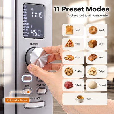 Costway 26.4 Quart French Door Convection Toaster Oven with 11 Presets, LED Display (LOCAL PICKUP ONLY)