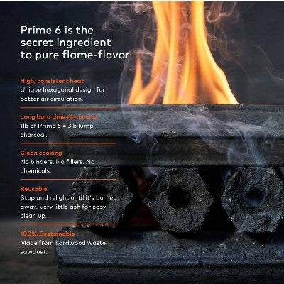Prime 6 Pro Pack 22lbs Charcoal (LOCAL PICKUP ONLY)