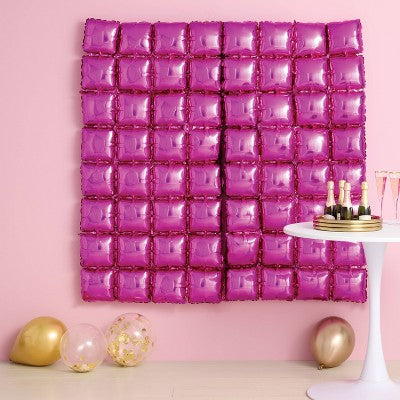2ct Airfilled Foil Balloon Wall Backdrop Pink - Spritz