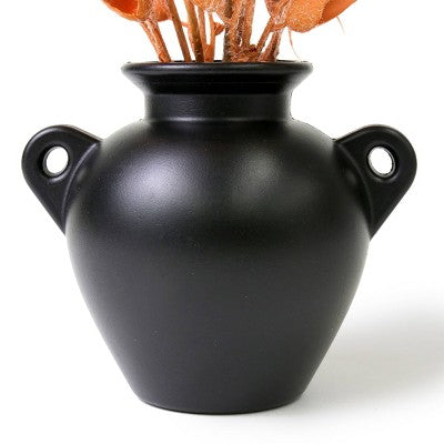 Potted Floral Arrangements Black Pot - Bullseye's Playground
