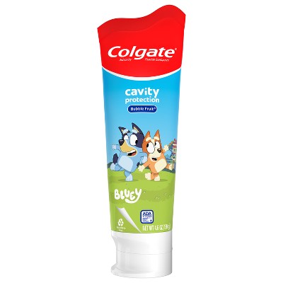Colgate Kids Bluey Cavity Protection Toothpaste with Fluoride - Mild Bubble Fruit Flavor - 4.6oz