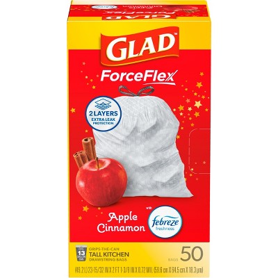 Glad Trash Bags - Apple Cinnamon - 13gal/50ct