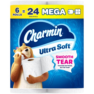 Charmin Ultra Soft Toilet Paper - 6 Mega Rolls