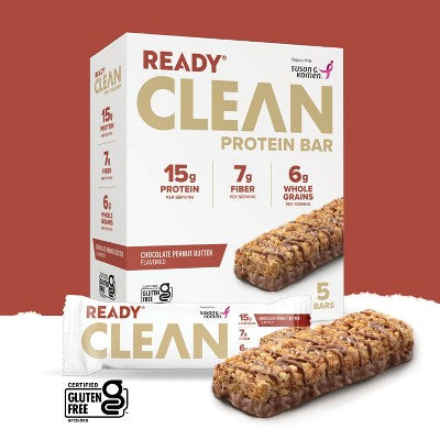 Ready Chocolate Peanut Butter Protein Bars - 15g Protein - 5ct