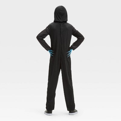 Kids' X-Ray Skeleton Halloween Costume Jumpsuit with Accessories - Hyde and EEK! Boutique S