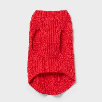 Dog and Cat Sweater Knit - Wondershop Red XS
