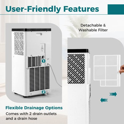Costway 10000 BTU Portable Air Conditioner with Fan and Dehumidifier Remote Control (LOCAL PICKUP ONLY)